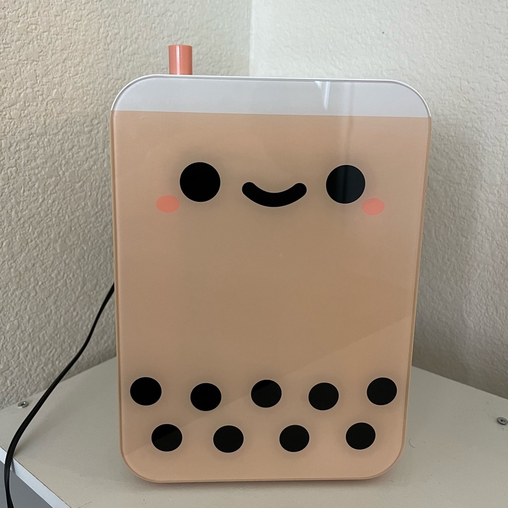 boba mini skincare fridge